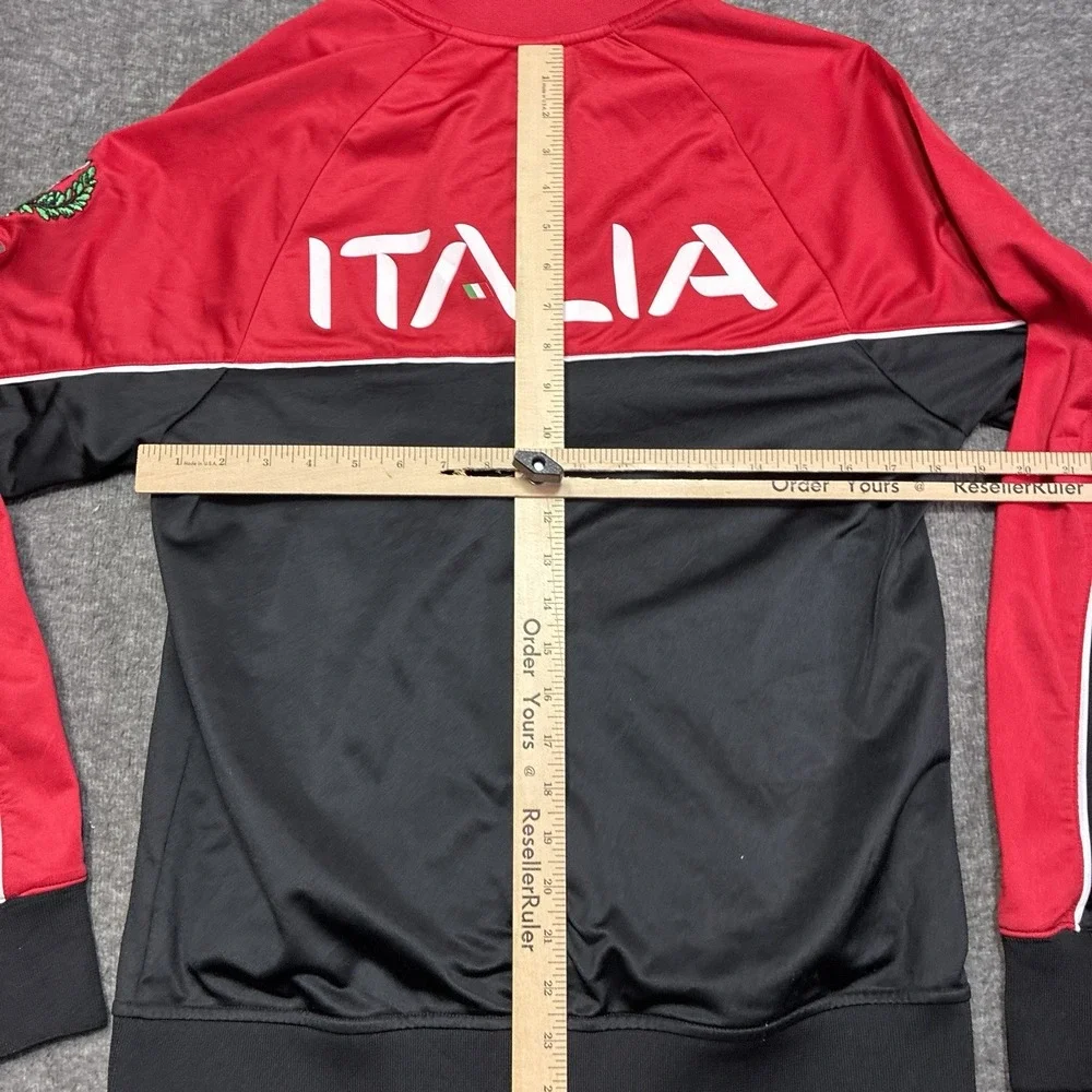 Fila‎ Sport Italia Jacket Men Small Red and Black Athletic Soccer Y2K 90s Rare